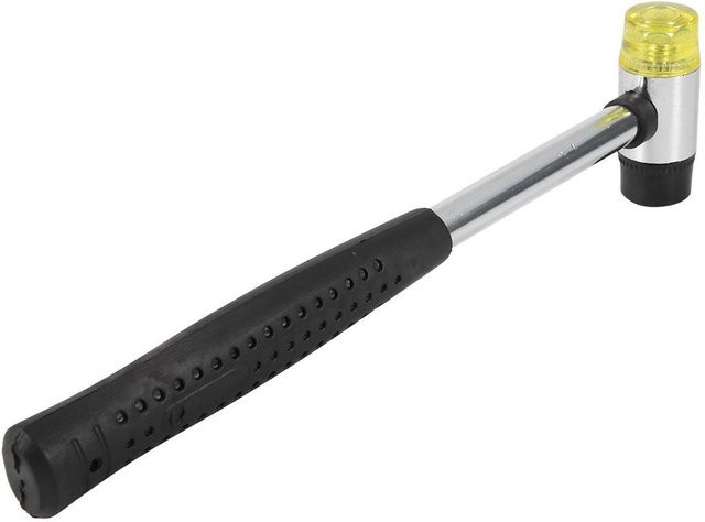 GoolRC Doppelter abnehmbarer Gummikopfhammer mit Stahlgriff in Schwarz und Multicolour, 25 mm - Bild 1