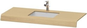 Duravit Waschtisch-Konsole DuraStyle in Eiche natur braun, B/T/H: 80 x 55 x 10 cm - Bild 1