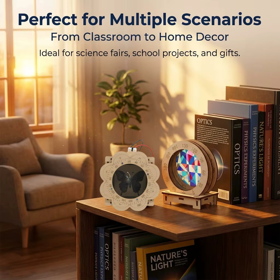 Meade Polarisationsprinzip DIY Wissenschaftsexperiment-Set, Holz - Bild 2
