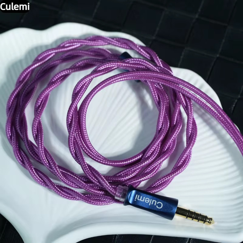 Culemi-07 2-Kern Upgrade Kopfhörerkabel mit 6N OCC, Farbe: Purple, Anschlüsse: 2,5/3,5/4,4mm und MMCX/QDC/0,78 2Pin - Bild 5