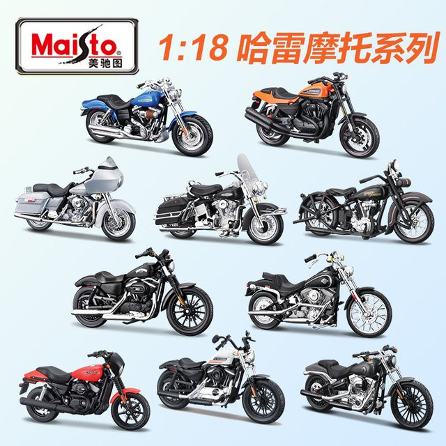 Maisto Harley 2022 Big Spring Simulations-Motorradmodell, 1:18, Metall - Bild 1