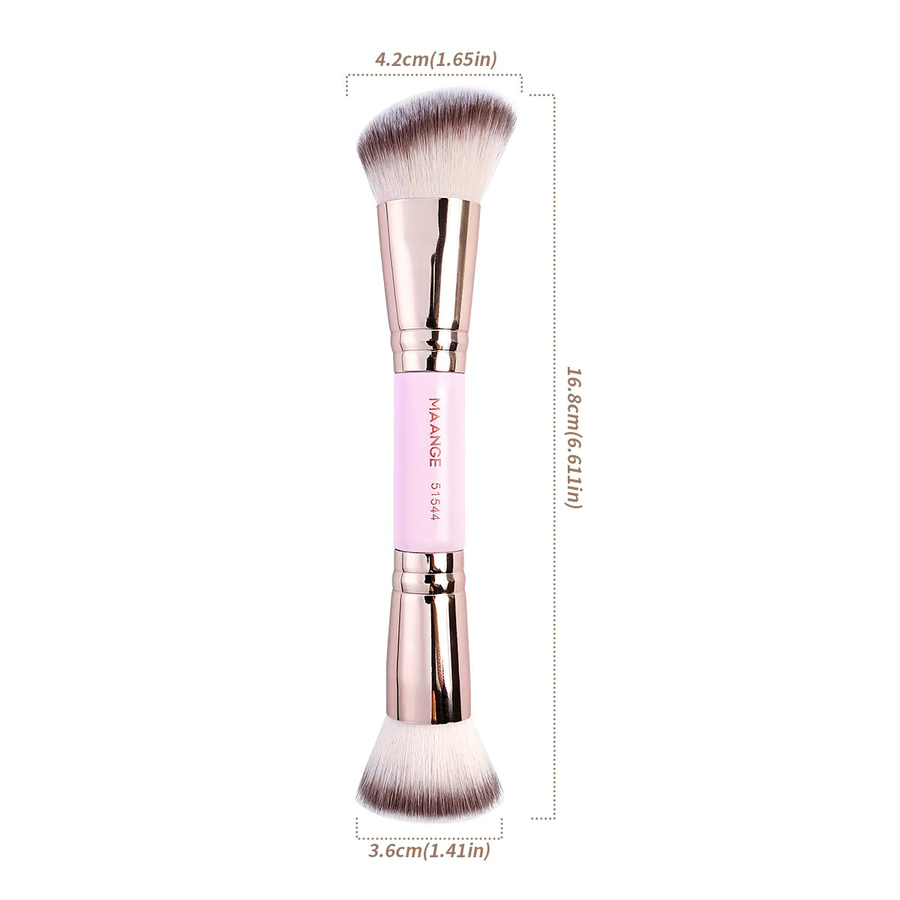 MAANGE Foundation Make-up Pinsel, Doppelseitig, Unisex - Bild 2