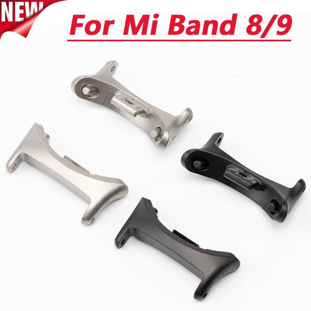 CAOWTAN Uhrenarmband-Anschluss Edelstahl, Silber, Xiaomi Mi Band 8/9 - Bild 1
