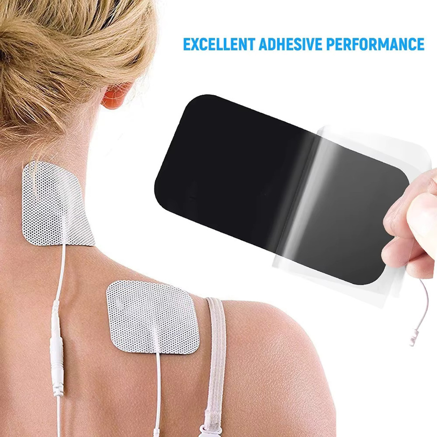Compex EMS Elektroden Pads mit Silikongel in Weiß für digitale Akupunktur und Physiotherapie - Bild 3