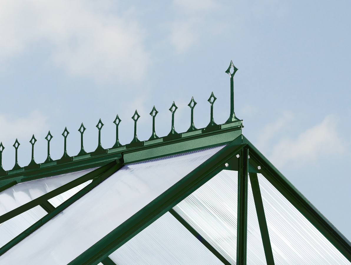 Vitavia Firstkrone Orangerie für Sirius und Sirona in Smaragdgrün - Bild 3