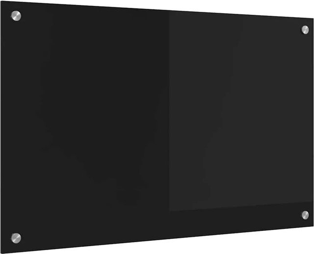 vidaXL Küchenrückwand aus gehärtetem Glas in Schwarz, B: 80 cm, H: 50 cm - Bild 1
