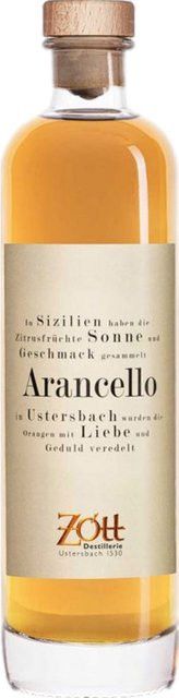 Zott Arancello Orangenlikör, Deutschland, 22% Vol., 0,5 l - Bild 1