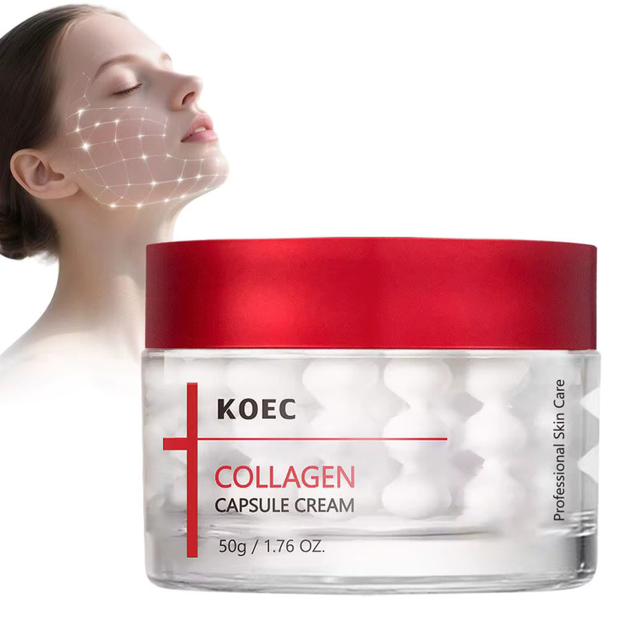 KOEC Kollagen-Kapselcreme, Gesichtscreme mit Kollagen, 50g, Trockene Haut - Bild 3
