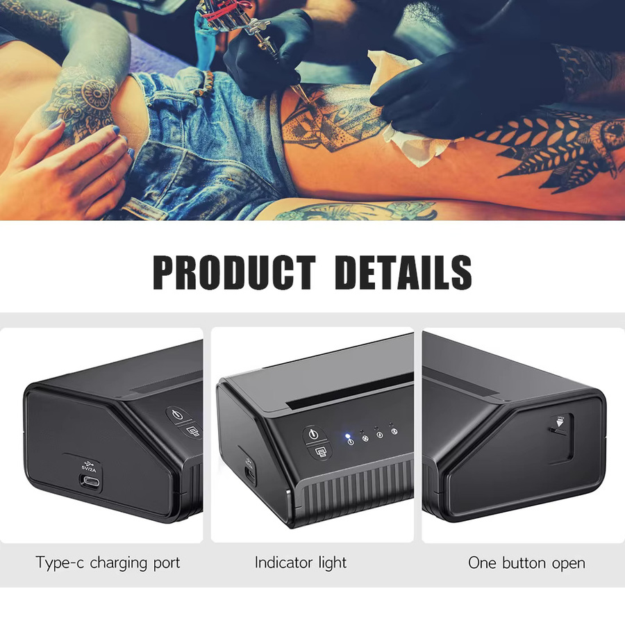 TRUE STAR Bluetooth Tattoo Transfer Papier Schablone Drucker - Bild 5