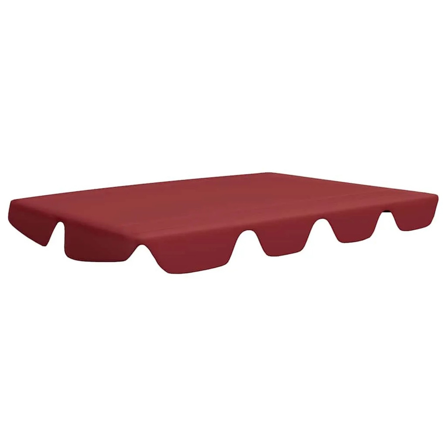 vidaXL Ersatzdach für Hollywoodschaukel aus Polyester in Weinrot B: 150 cm, T: 105 cm, H: 130 cm / 70 cm - Bild 2