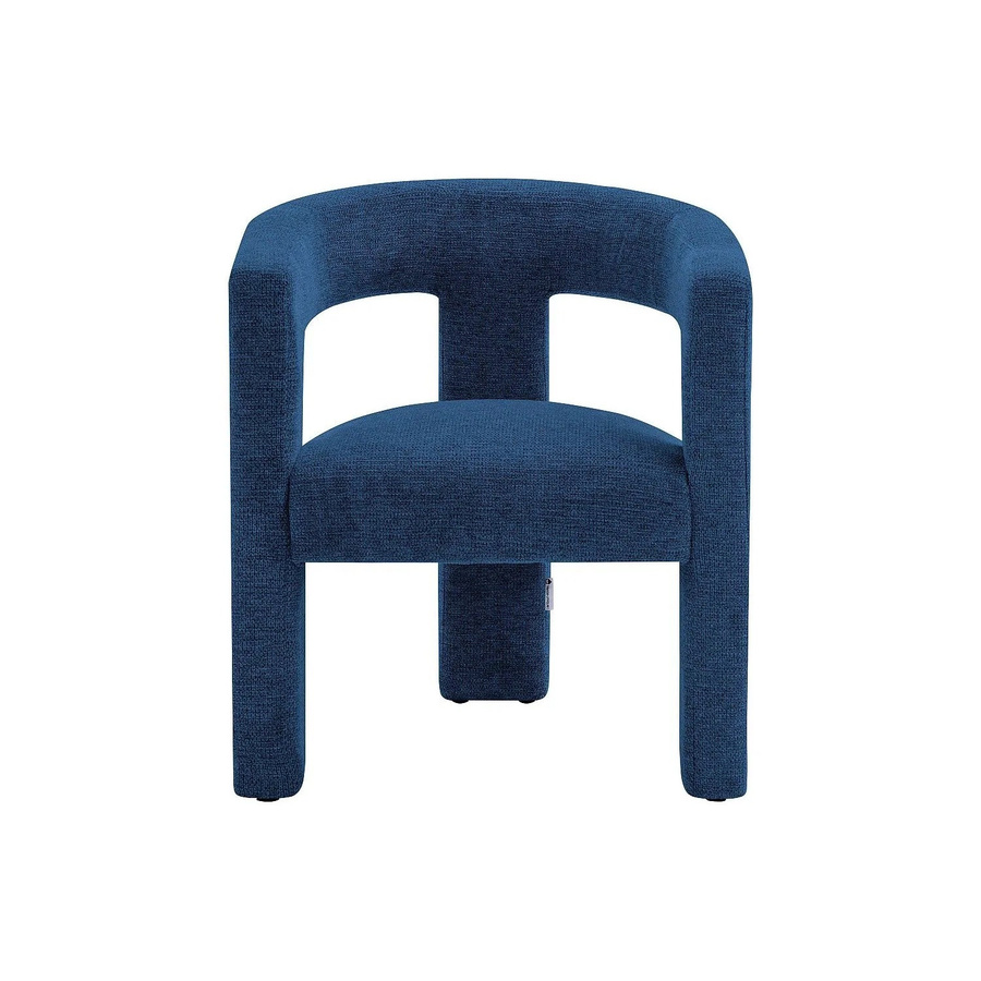Vente-unique Sessel Favina mit gerader Rückenlehne in Blau, Breite: 64 cm, Tiefe: 64 cm, Höhe: 64 cm - Bild 2
