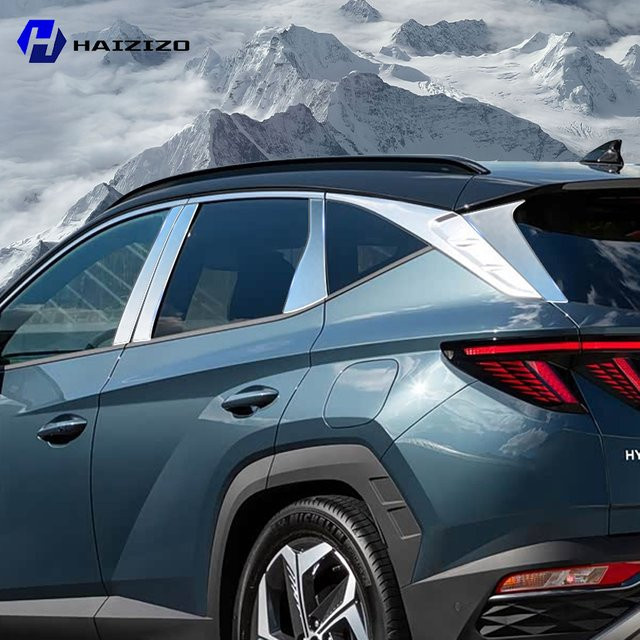 HAIZIZO TPU Säulen-Schutzfolie für Hyundai TUCSON 2021-2025 BC, transparent, Anti-Scratch Vinyl Aufkleber für die Türleisten-Abdeckung - Bild 1
