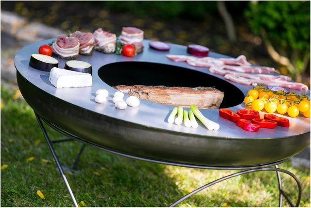 FARMCOOK Bratplatte Grillplatte für Feuerschale Durchmesser: 81 cm - Bild 1