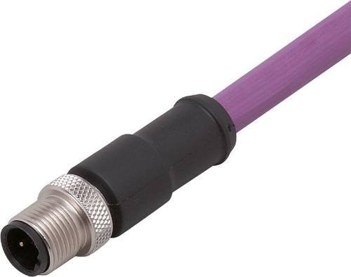 ifm Electronic E12318 Verbindungsleitung mit geradem Stecker, 2m Länge, 2-polig, lila - Bild 1