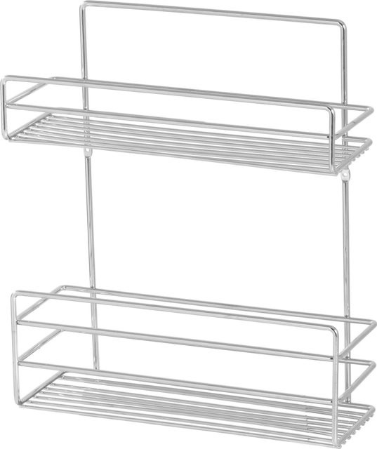 Drahtkorb Fregate 2 Etagen in Chrom Silber, B/T/H: 360 x 310 x 120 mm - Bild 1