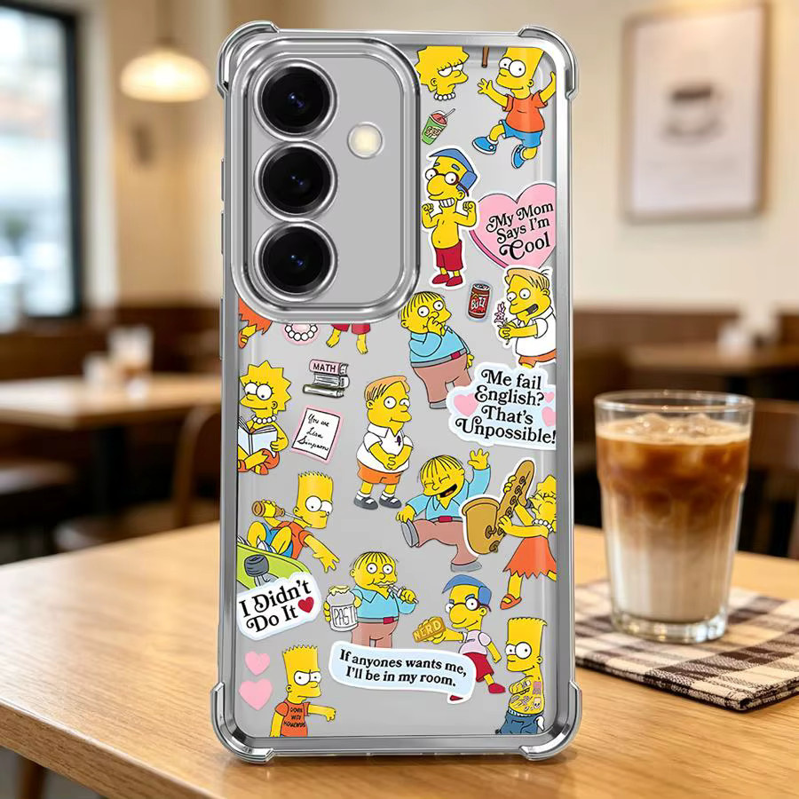Handyhülle mit Simpsons Cartoon Design für Samsung Galaxy A-Serie in Multicolour - Bild 3