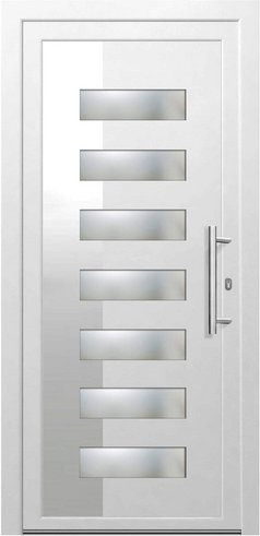 KNOCK Kunststoff-Haustür VENUS in Weiß mit Glaseinsatz, modern, Höhe: 200,0 cm, Breite: 100,0 cm - Bild 1