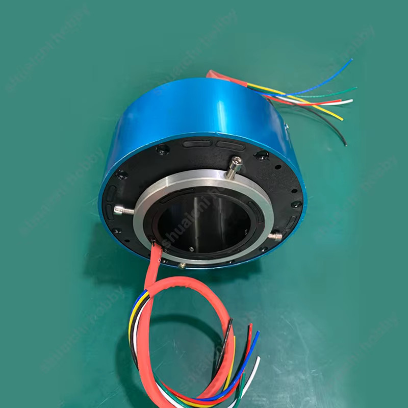 YUENHOANG Schleifring mit 6 Kanälen und Hohlwelle für 2A bis 20A, Durchmesser: 12,7 mm / 25,4 mm / 38,1 mm / 50 mm, max. 600 RPM - Bild 1