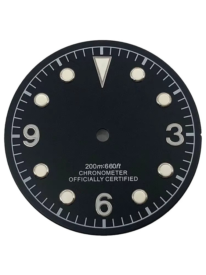 Timeaxis Zifferblatt, 30,5 mm, Schwarzbraun, Unisex - Bild 3