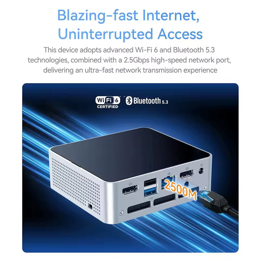 ERVPES M1 Mini-PC mit Intel I5-8257U, Windows 11 Pro, 8GB RAM und 256GB SSD, WiFi 6 - Bild 5