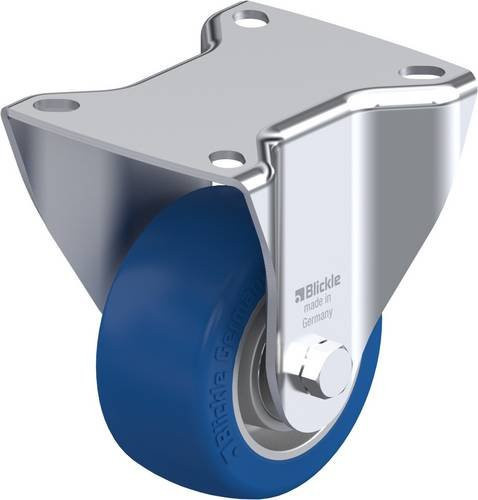 Blickle Bockrolle 82K in Blau und Silber, Rad-Durchmesser: 80 mm, Tragfähigkeit: 230 kg - Bild 1