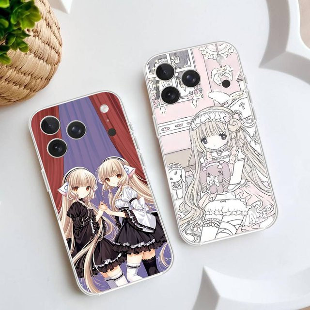 Transparente Chobits Handyhülle für Apple iPhone 11 bis 17 Pro Max und weitere Modelle - Bild 1