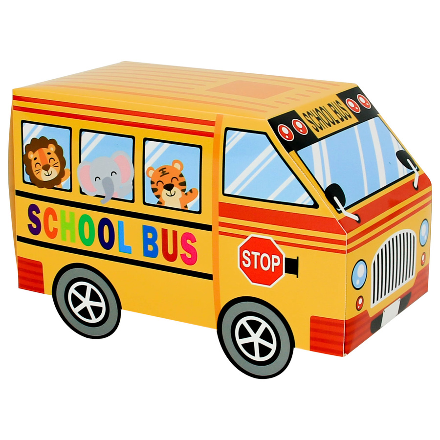 24 Stück Schulbus Party Geschenkboxen aus Papier in Gelb für die Rückkehr zur Schule - Bild 1