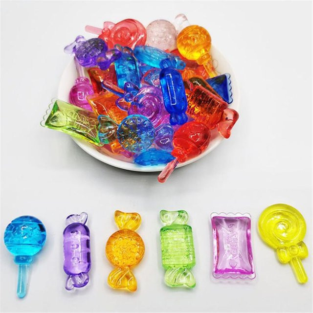 Binchi Outdoor Product Acryl Kristall Süßigkeitenform Spielsteine, Blau, 10-teiliges Set - Bild 1