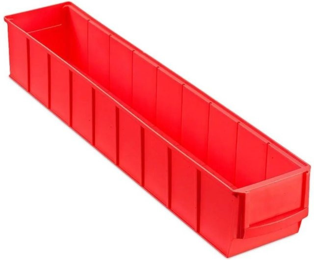 PROREGAL Industriebox 500 S Sichtlagerkasten Sortimentskasten, Rot, H x B x T: 81 x 91 x 50 cm, 28 Liter - Bild 1