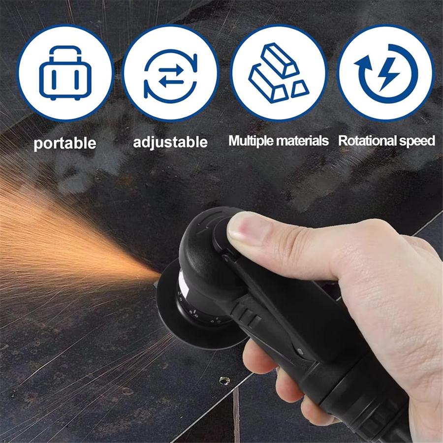 ABQR Pneumatisches Anfaswerkzeug 45-Grad-Entgratungs- und Anfasmaschine für Metall mit Arc Edge Beveler Kit - Bild 4