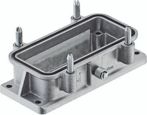 HARTING Anbaugehäuse 09 62 040 0381 in Grau aus Aluminium - Bild 1