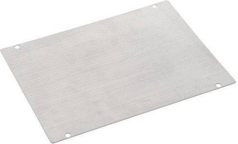 Hager MES-LB04 Lochblechflansch aus Metall in Grau, Breite: 323 mm, Höhe: 323 mm, Stärke: 1 mm - Bild 1