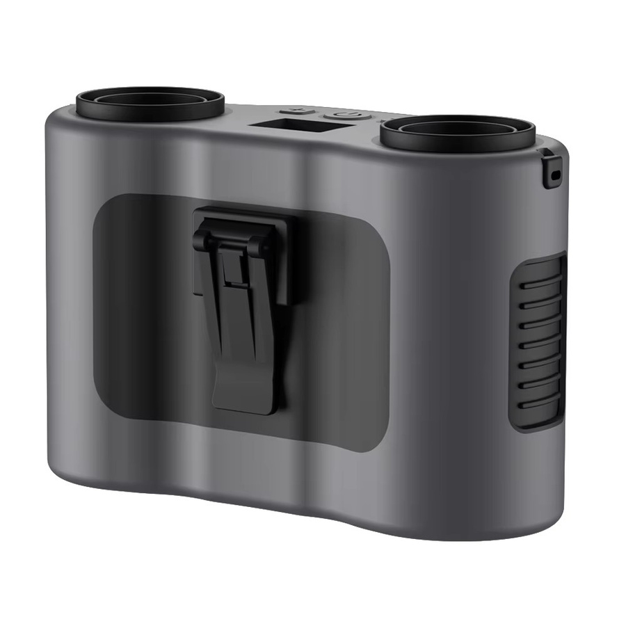 Tragbarer Taillenclip-Ventilator von raugee in Schwarz mit 20000mAh Akku, 5 Geschwindigkeiten und Powerbank-Funktion für Outdoor, Arbeit und Camping - Bild 6
