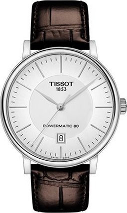 Tissot Armbanduhr Automatik, Edelstahl, Leder, Silber, Herren - Bild 1