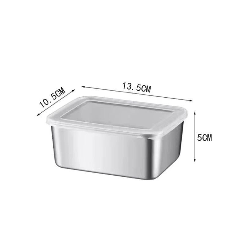 5-teiliges Edelstahl-Lebensmittelbehälter-Set in Silber, luftdichte und auslaufsichere Lunchboxen, BPA-frei und spülmaschinenfest - Bild 5