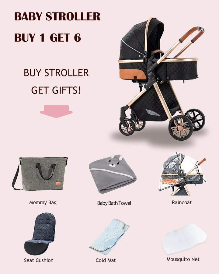 Magic ZC 3-in-1 Kinderwagen-Reisesystem mit Autositz in Schwarz mit Aluminiumrahmen und Einhand-Faltmechanismus - Bild 7