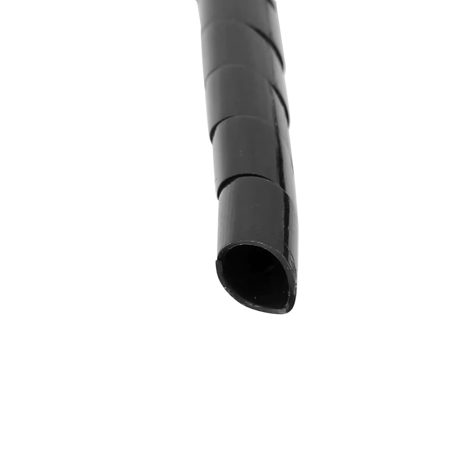 Flexibler Spiralschlauch für Computer-Kabelmanagement, schwarz, Innendurchmesser: 4 mm, Außendurchmesser: 5 mm, Länge: 5 m - Bild 2
