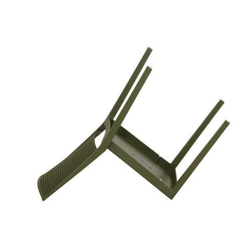 Siena Garden Stapelstuhl Square aus Polypropylen in Olive Green, B/T/H: 44,0 x 42,5 x 81,0 cm - Bild 2