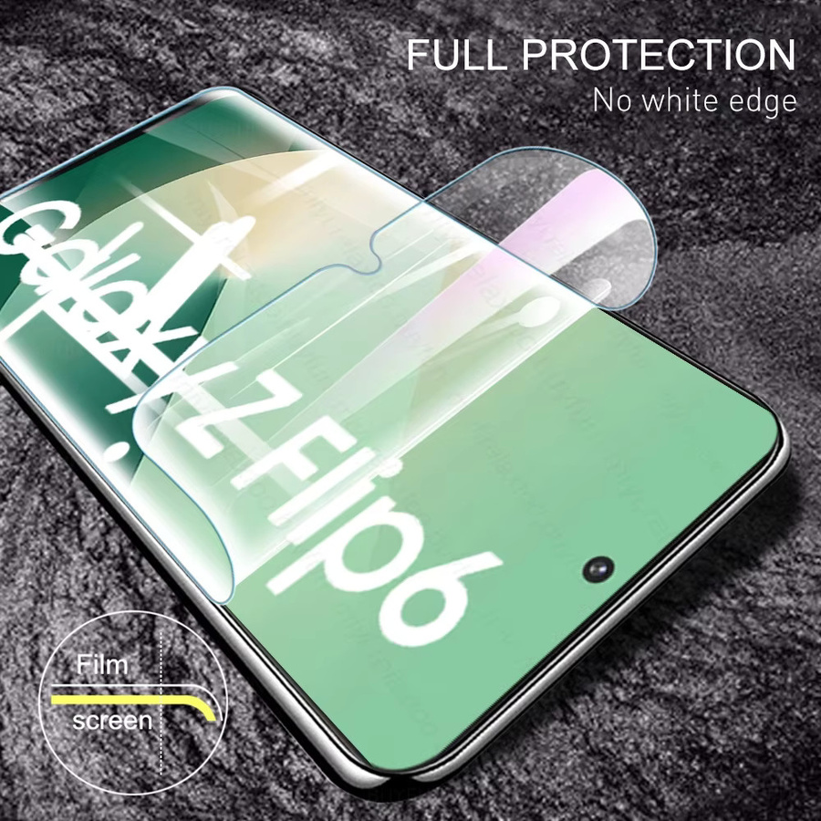 999D Hydrogel-Displayschutzfolie für Samsung Galaxy Z Flip 7, 6, 5, 4, transparent, kratzfest und gebogen - Bild 4