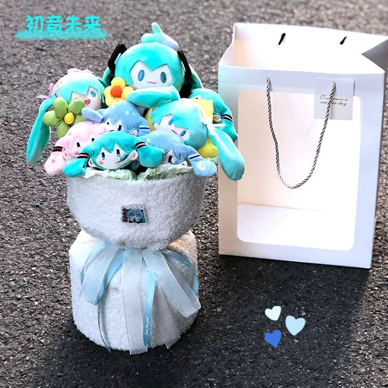 Bandai Hatsune Miku Blumenstrauß, Puppe, Plüsch - Bild 3