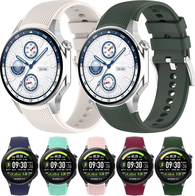 OnePlus Uhrenarmband, Silikon, Weiß, Unisex - Bild 1