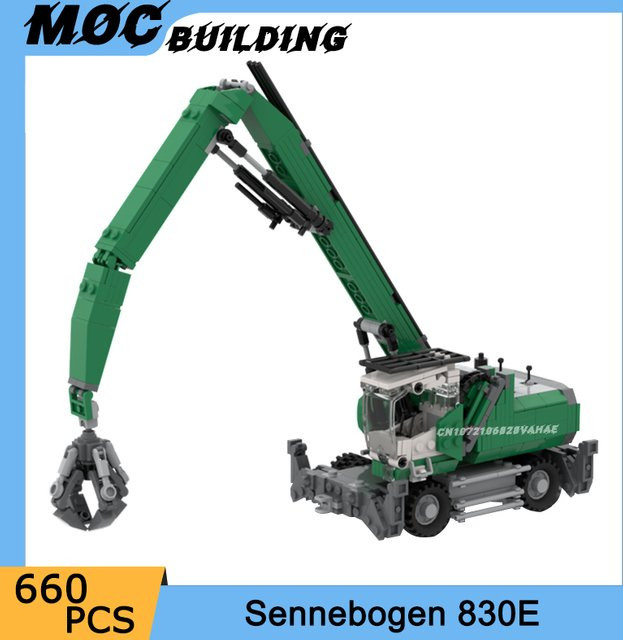 MOCBUILDING Stadt Engineering Fahrzeug Modell Muldenkipper Kran, Fahrzeuge, ab 18 Jahren - Bild 1