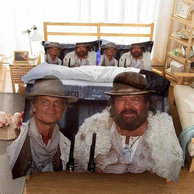 Bud Spencer und Terence Hill Bettwäsche-Set Creative Homewares Multicolor, 3-teilig, B/H: 135 x 200 cm - Bild 1