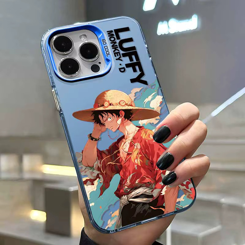 Bunte Anime Handyhülle im Luffy und Zoro Design für Apple iPhone 12 bis iPhone 17 Air/Pro/Max/Plus/mini - Bild 4