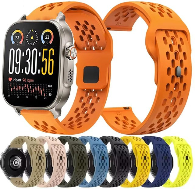 Realme Uhrenarmband Silikon, 22 mm, Schwarz - Bild 1