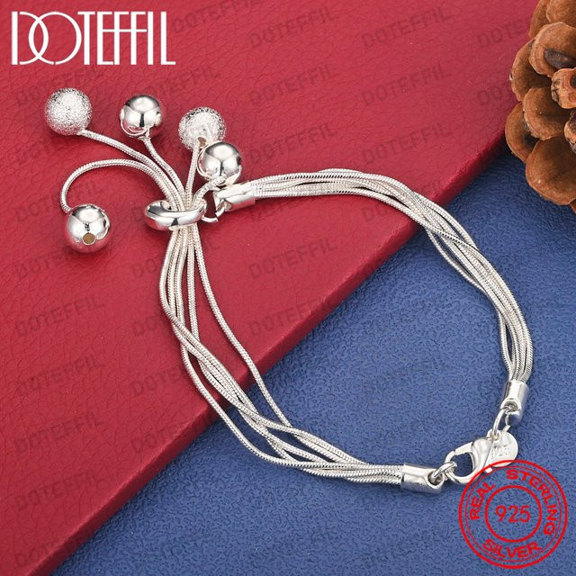 DOTEFFIL Perlenarmband, 925 Silber, Damen - Bild 1