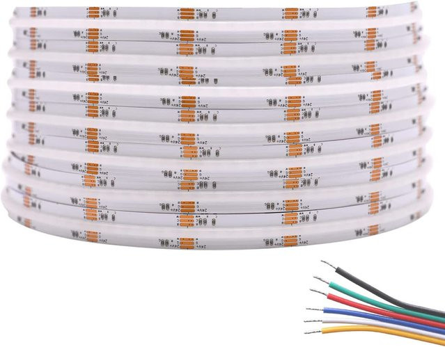 Teopek COB LED Streifen dimmbar Multicolor FCOB Linear Band DC12V 5m pro Rolle - Bild 1