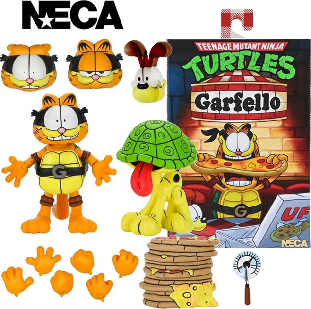 NECA The Teenage Mutant Ninja Turtles X Garfield Ultimate Garfello & Odie, Actionfigur, 7-Zoll-Modellpuppe - Bild 1