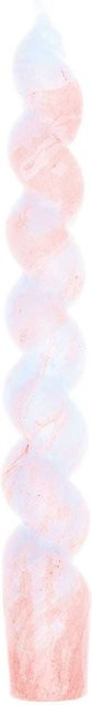 Rico Design Spiralkerze marmoriert Rot/Blau B: 2,4 cm, H: 18,5 cm - Bild 1