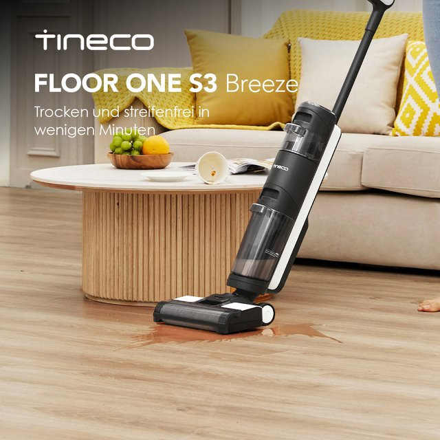 Tineco Floor One S3 Breeze Akku-Nasstrockenstaubsauger mit Selbstreinigungsfunktion und Smart-Home-Integration - Bild 1